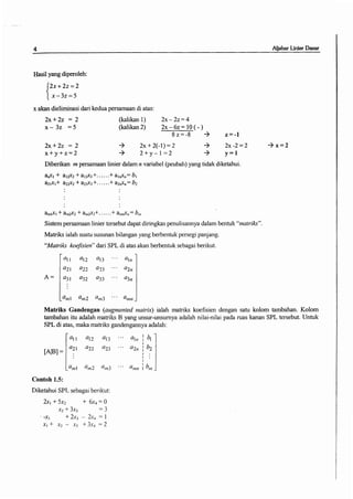 Buku aljabar linear dasar