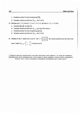 Buku aljabar linear dasar