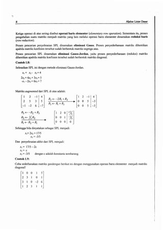 Buku aljabar linear dasar