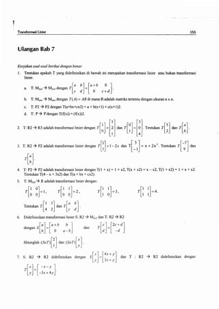 Buku aljabar linear dasar