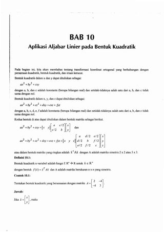 Buku aljabar linear dasar