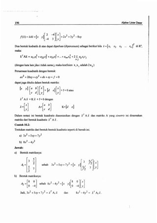 Buku aljabar linear dasar