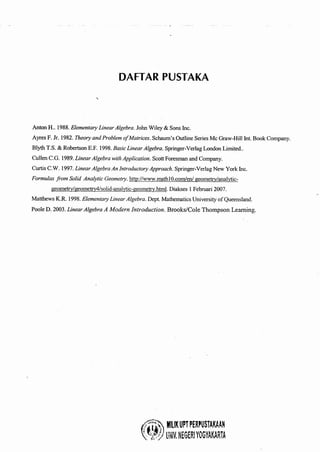 Buku aljabar linear dasar