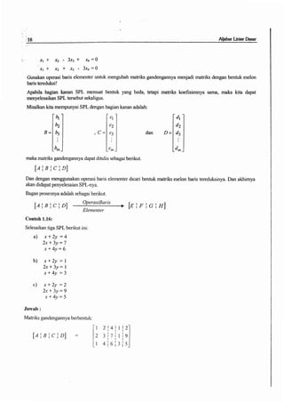 Buku aljabar linear dasar
