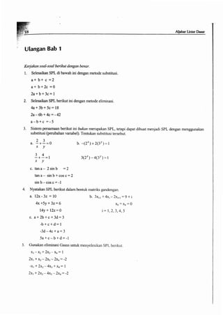 Buku aljabar linear dasar