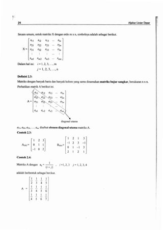Buku aljabar linear dasar