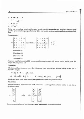 Buku aljabar linear dasar