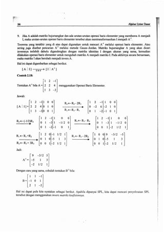 Buku aljabar linear dasar