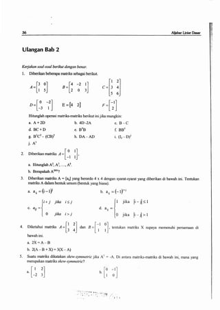 Buku aljabar linear dasar