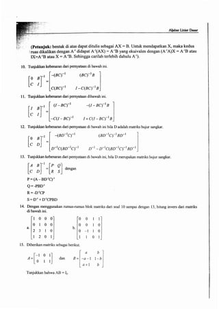 Buku aljabar linear dasar