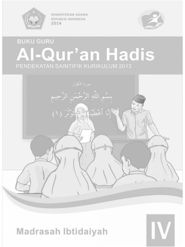 Buku Alquran Hadis Mi Kelas 4