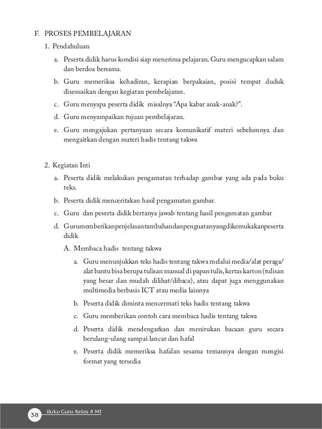 Buku alquran hadis MI kelas 4