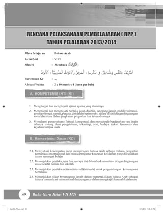 Buku Bahasa Arab MTs 7 Guru | PDF