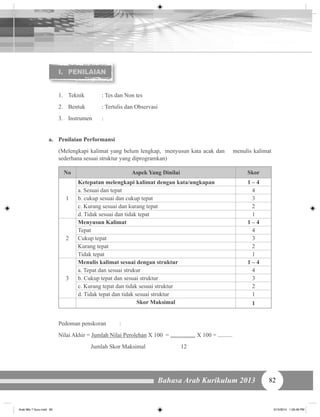 Buku Bahasa Arab MTs 7 Guru | PDF