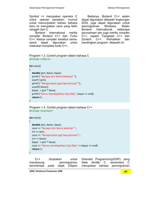 Buku bahasa pemrograman lengkap | PDF