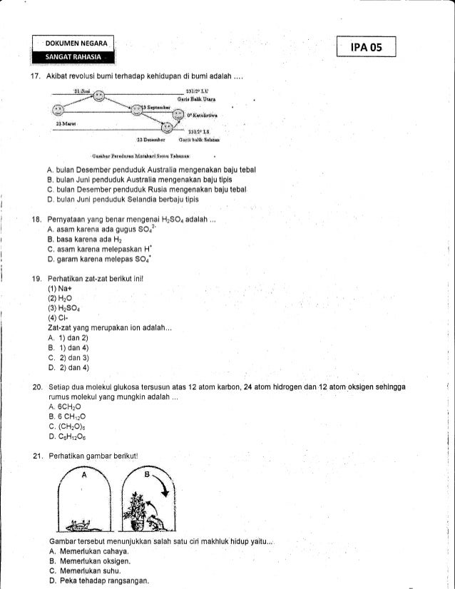 KUMPULAN SOAL TO UN IPA KAB.TUBAN TAHUN 2014 TINGKAT SMP 