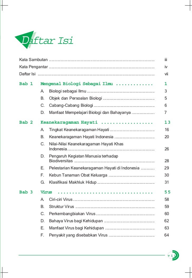 Daftar Isi Buku Biologi Kelas 12 Kurikulum 2013 - Info Berbagi Buku