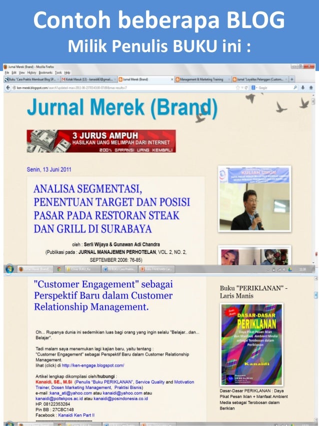 Buku "Cara Praktis Membuat Blog SPEKTAKULER"