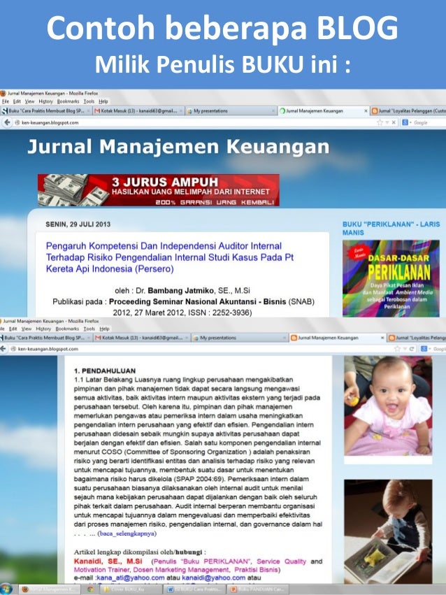 Buku "Cara Praktis Membuat Blog SPEKTAKULER"