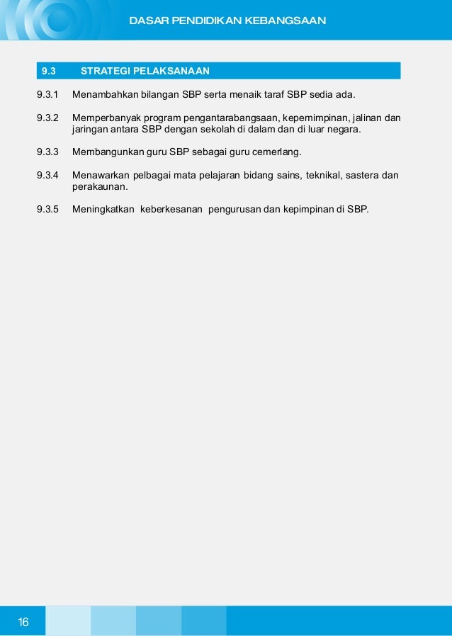 Buku dasar pendidikan kebangsaan