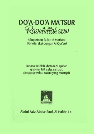 Do'a-do'a Matsur Rasulullaah SAW