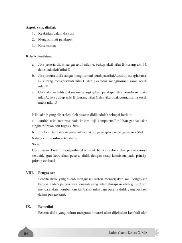 Buku Fikih Ma 10 Guru