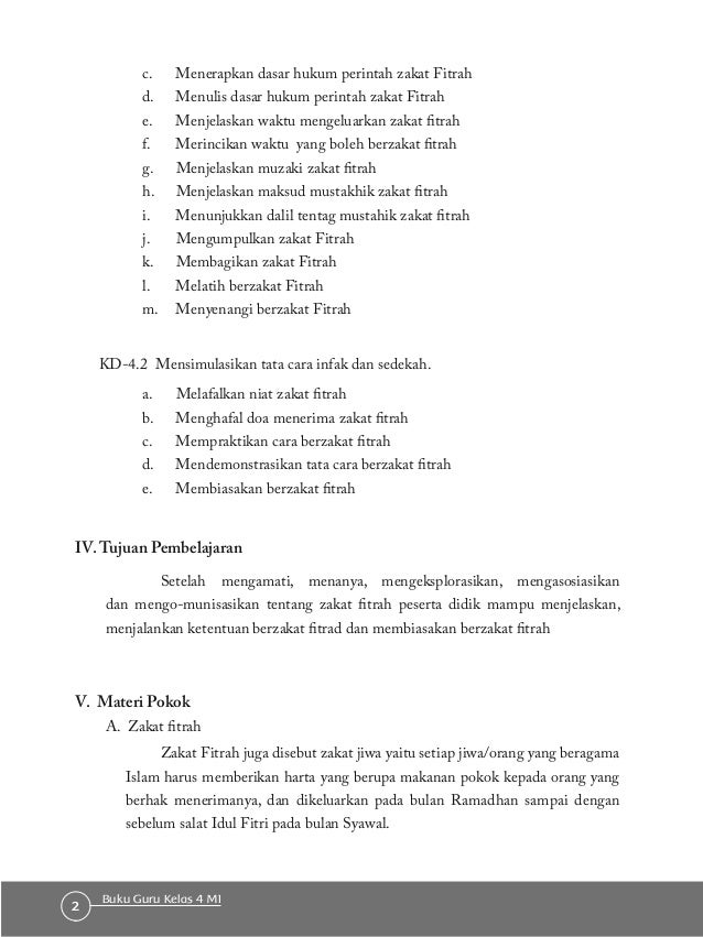 Buku Fikih Mi Kelas 4 Pegangan Guru Kurikulum 2013