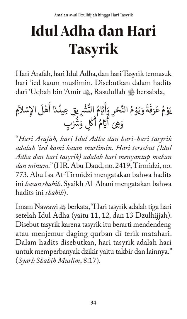 Buku Gratis Amalan Awal Dzulhijjah Muhammad Abduh Tuasikal