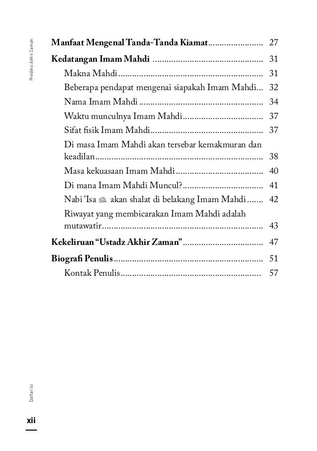 Buku Gratis Prediksi Akhir Zaman