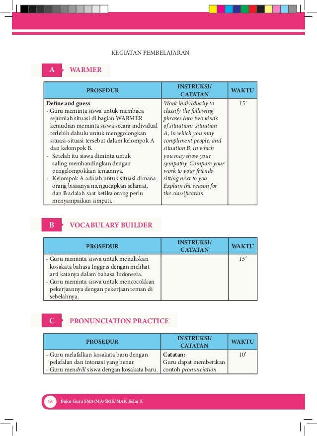 Buku Guru Bahasa Inggris Sma Kelas X Kurikulum 2013 Blogerkupang Com