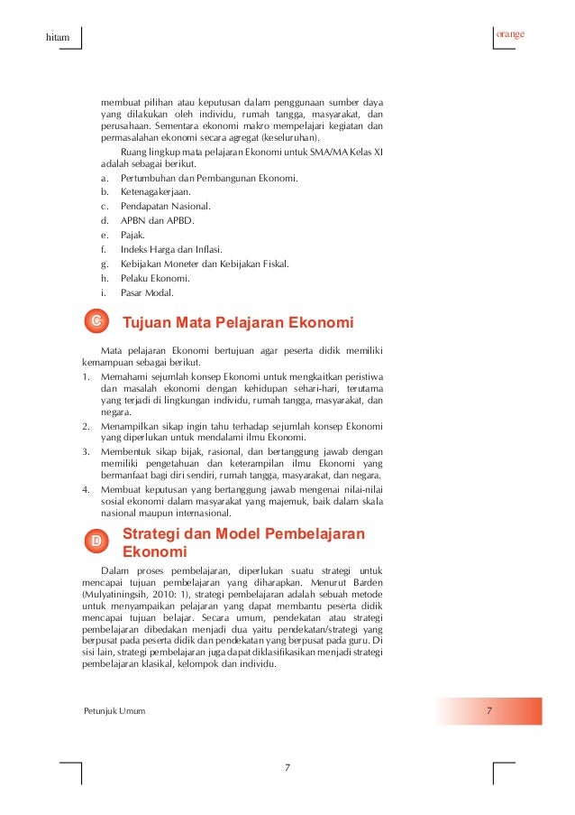 Contoh Buku Guru Ekonomi Resize Kelas XI