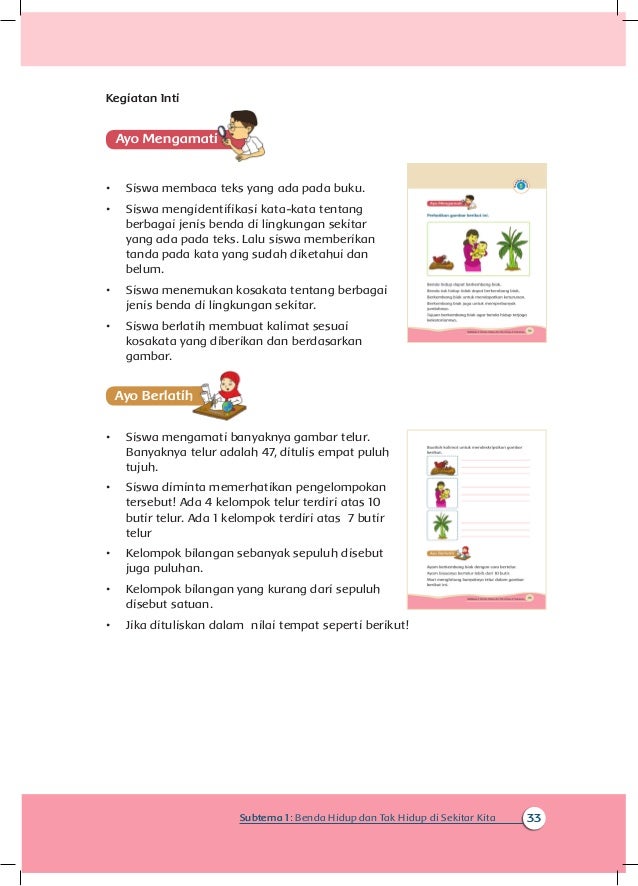 Buku Guru Kelas 1 Tema 7