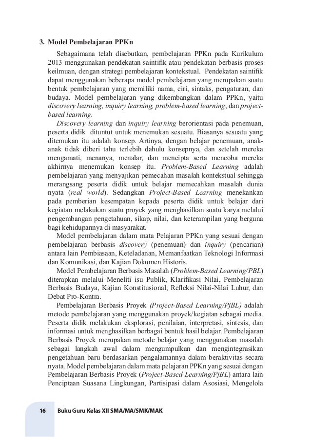 BUKU GURU PPKn KELAS XII EDISI REVISI TAHUN 2018