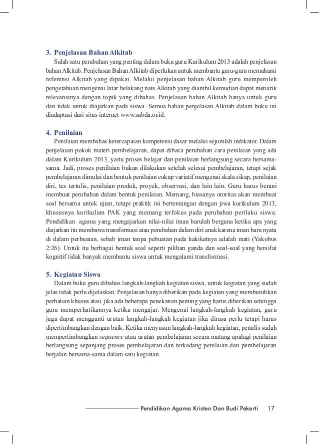 KURIKULUM 2013 BUKU GURU 7 AGAMA KRISTEN KURIKULUM 2013 BUKU GURU 7 AGAMA KRISTEN