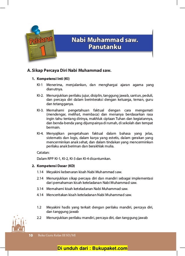 Soal Agama Islam Kelas 3 Sd Materi Nabi Muhammad Panutanku