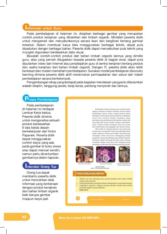 Buku guru prakarya kelas 8