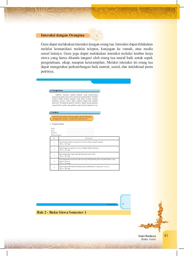 Buku guru Seni Budaya kelas VIII