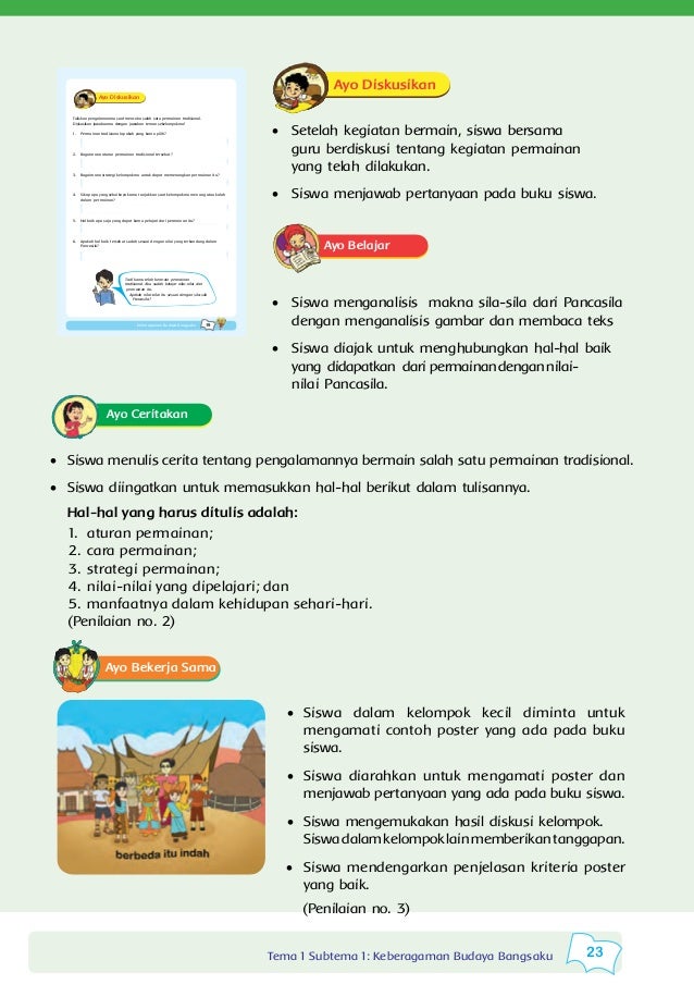 Buku Guru Tema 1 Kelas 4