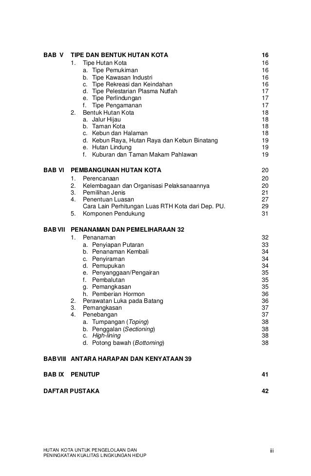 Buku Hutan Kota