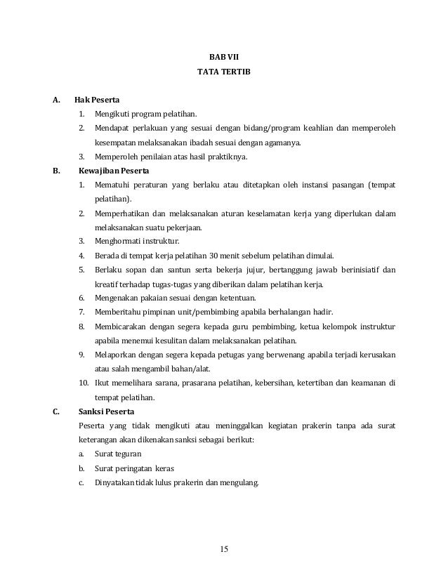 ★ Contoh jurnal prakerin