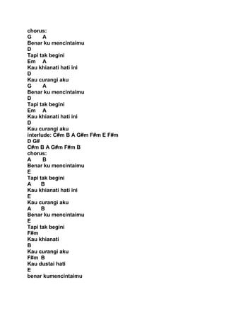 Buku kumpulan lirik lagu indonesia + kunci gitar