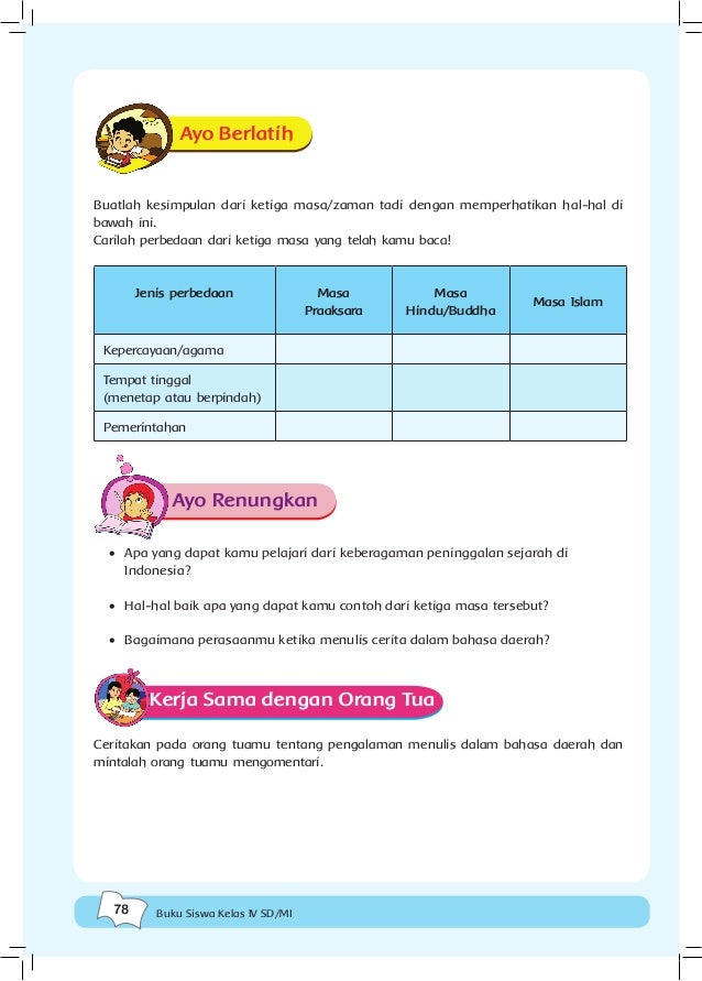 Buku kurikulum 2013 sd kelas 4 tema 1 buku siswa revisi 2014
