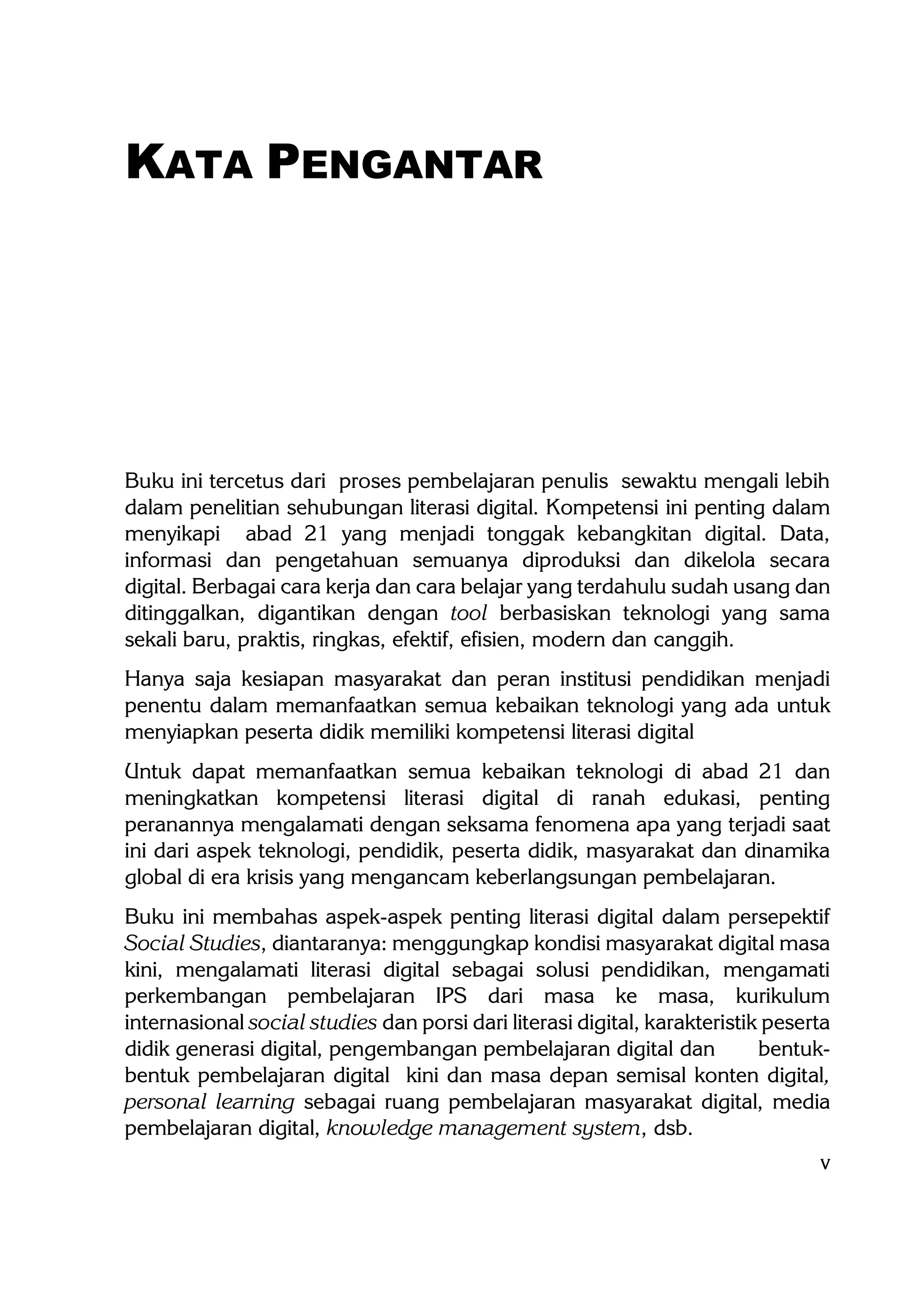 Buku literasi digital, riset dan perkembangannya dalam perspektif ...