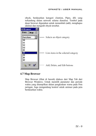 Buku Manual Program EPANET Versi Bahasa Indonesia | PDF