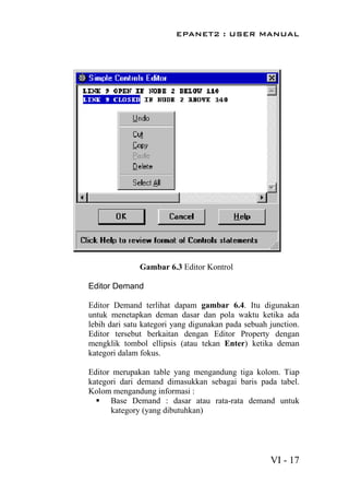 Buku Manual Program EPANET Versi Bahasa Indonesia | PDF