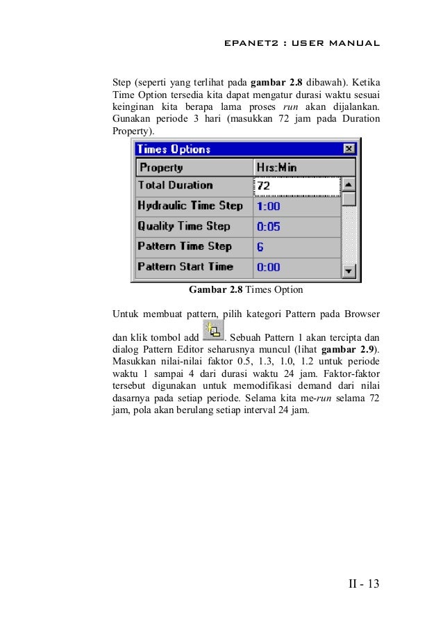 Buku Manual Program EPANET Versi Bahasa Indonesia