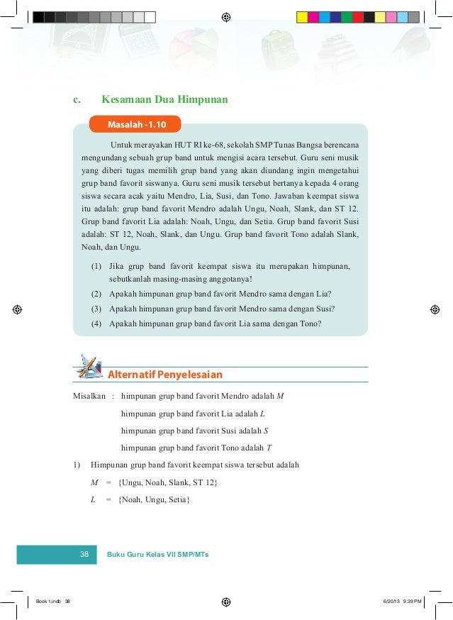 Buku matematika smp kelas 7 pegangan guru