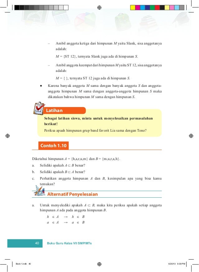 Buku matematika smp kelas 7 pegangan guru