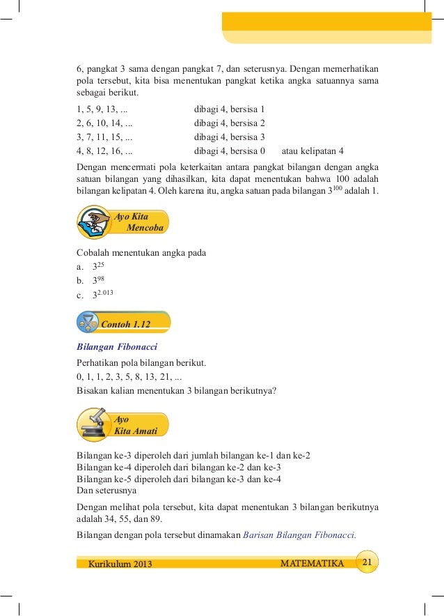 Buku Matematika Semester 1 Siswa Kelas 8 K 13 Rev
