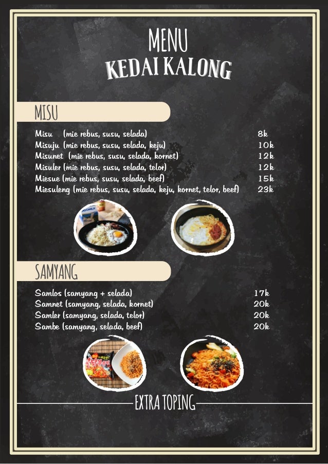 Paling Bagus 28 Gambar Buku Menu  Gani Gambar